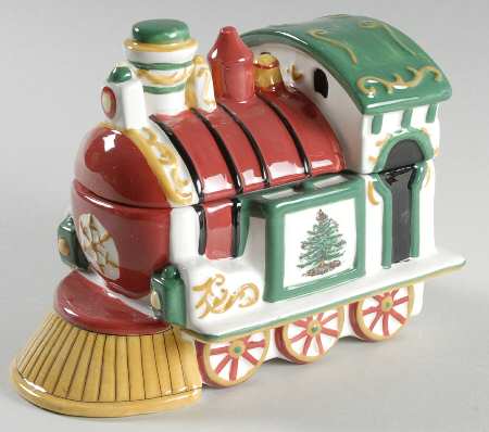 Christmas Tree Figural Candy Jar & Lid