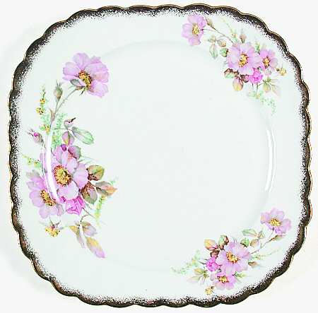 Wild Rose (Square) Luncheon Plate