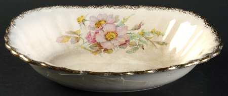 Wild Rose (Square) 9" Oval Vegetable Bowl