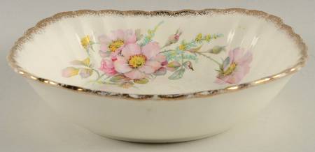 Wild Rose (Square) 8" Round Vegetable Bowl