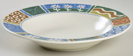 Magical Daisy Large Rim Soup Bowl