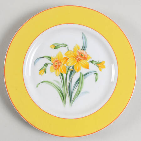Flower Garden Salad Plate