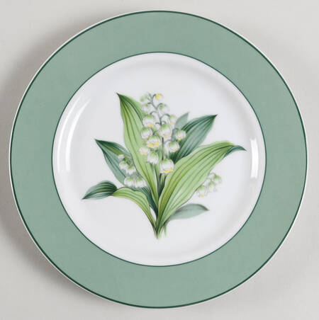 Flower Garden Salad Plate