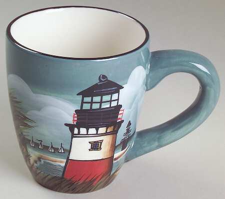 By The Sea (Made In China, Handpaint) Mug