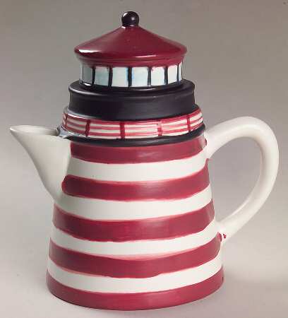 By The Sea (Made In China, Handpaint) Figural Creamer & Lid
