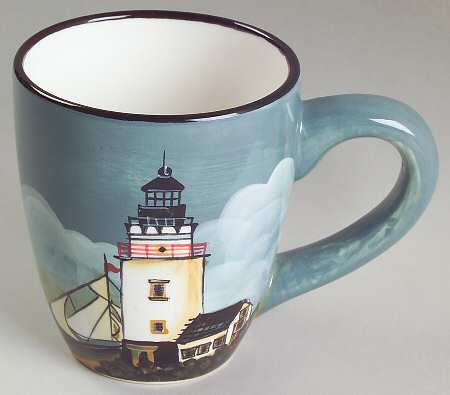 By The Sea (Made In China, Handpaint) Mug