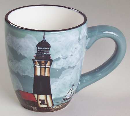 By The Sea (Made In China, Handpaint) Mug