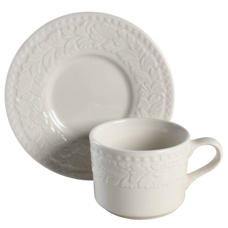 Flat Cup & Saucer Set