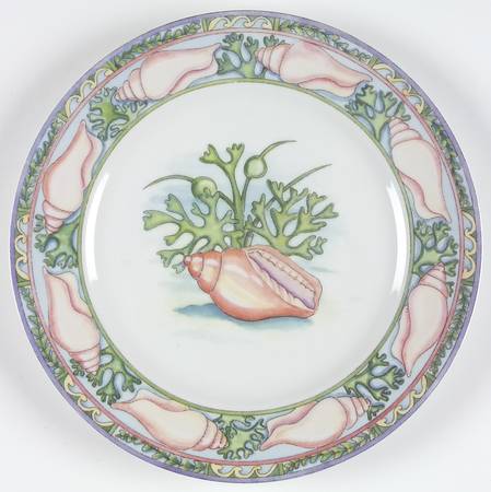 Sea Garden Dinner Plate by Siddhia Hutchinson