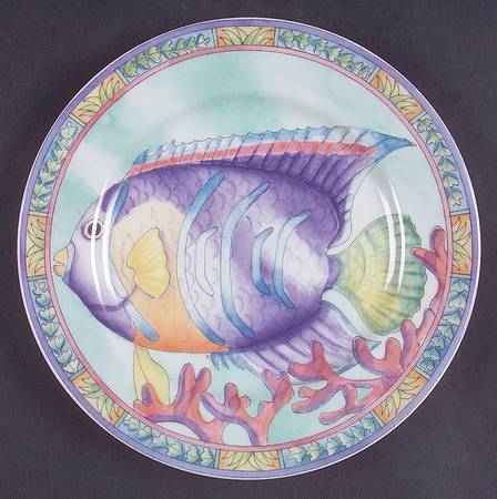 Sea Garden Salad/Dessert Plate