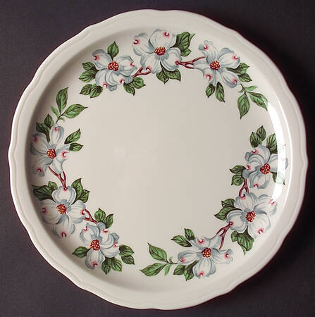 Dogwood (Restaurant, Scalloped, Coupe) Dinner Plate