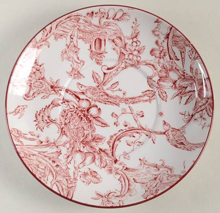 Provincial Garden Cranberry Saucer for Mug