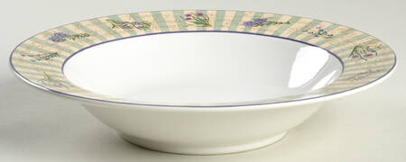 Herb Garden Rim Soup Bowl