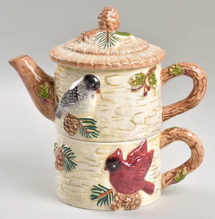 Knollwood Individual Teapot & Lid with Cup