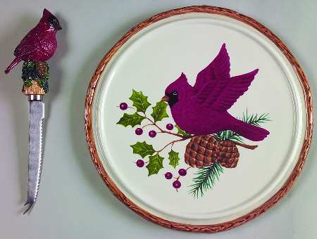 Knollwood Cheese Plate & Knife Set