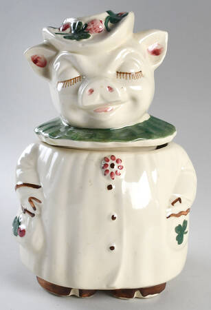 Winnie Pig Cookie Jar & Lid