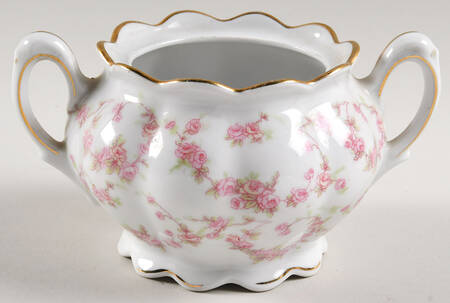 Bridal Rose Sugar Bowl No Lid
