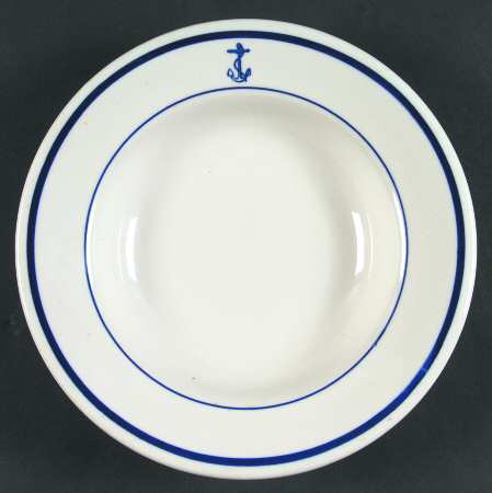 US Navy Mess (Wardroom Officer) Large Rim Soup Bowl