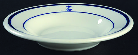 US Navy Mess (Wardroom Officer) Rim Fruit/Dessert (Sauce) Bowl