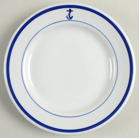 US Navy Mess (Wardroom Officer) Dessert/Pie Plate
