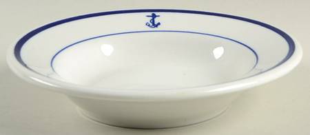 US Navy Mess (Wardroom Officer) Rim Cereal Bowl