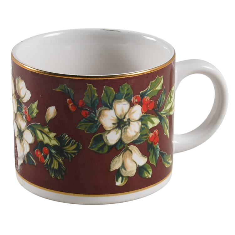 Splendor Burgundy Flat Cup