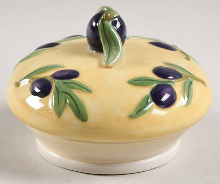 Olive Branch Lid for Small Canister