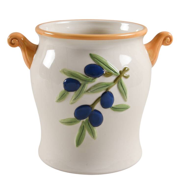 Olive Branch Cookie Jar No Lid