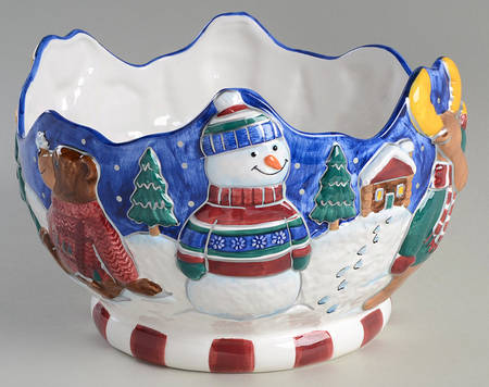 Snow Friends 9" Round Serving Bowl