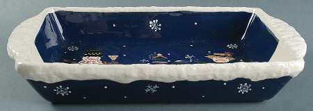 Snow Friends 15" Rectangular Baker