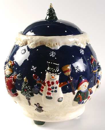 Snow Friends Cookie Jar & Lid