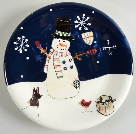 Snow Friends Salad Plate