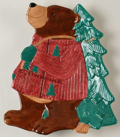 Snow Friends 13" Figural Platter