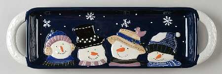 Snow Friends 15" Handled Tray