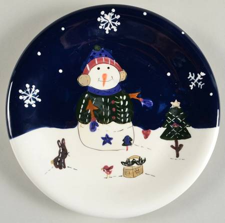 Snow Friends Salad Plate