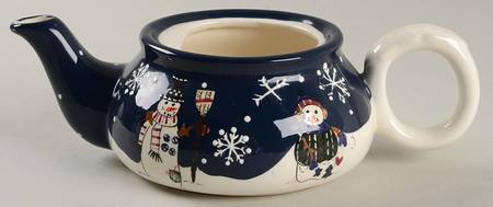 Snow Friends Individual Teapot with Cup Teapot No Lid