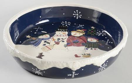 Snow Friends Chip Bowl/Plate for Chip & Dip Set