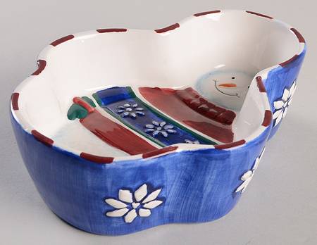Snow Friends Open Candy Dish