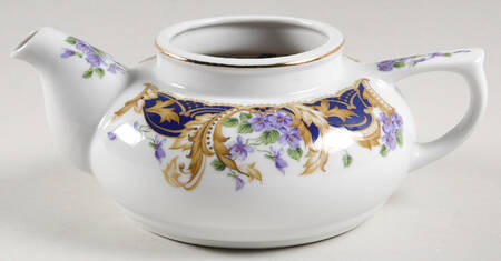 Royal Violets Individual Teapot with Cup Teapot No Lid