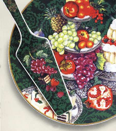Les Delices Cake Plate and Server (Boxed Set)