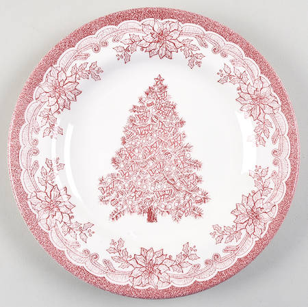 Yuletide Red Salad Plate