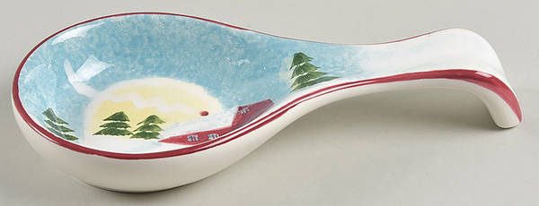 Christmas Valley Spoon Rest/Holder (Holds 1 Spoon)