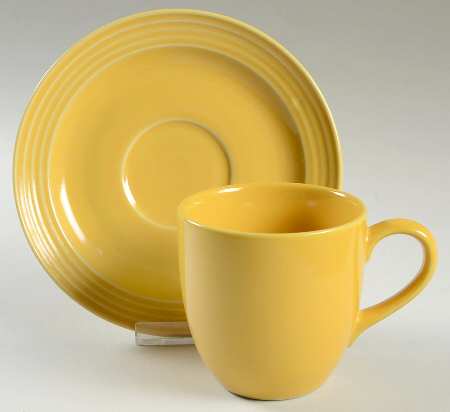 Sungold Flat Cup & Saucer Set