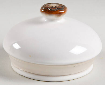 Waves Brown Lid for Medium Canister by Sango