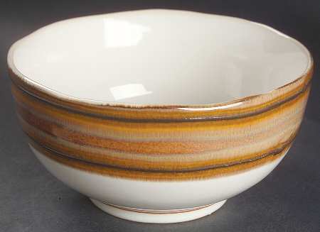 Waves Brown Individual Ice Cream Dish by Sango