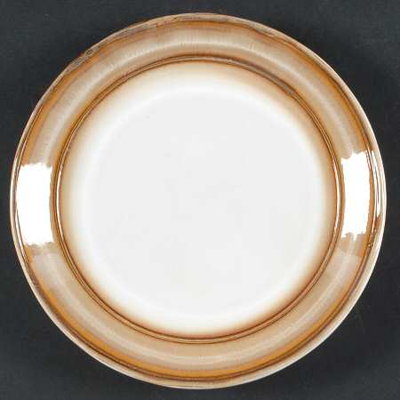 Waves Brown Salad Plate by Sango