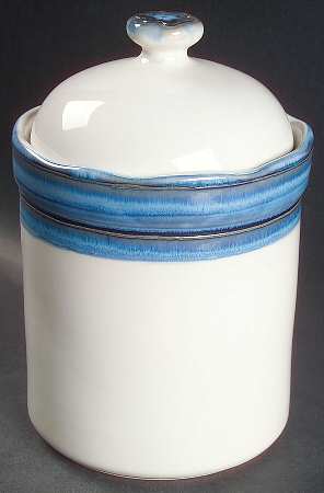 Waves Blue Large Canister & Lid