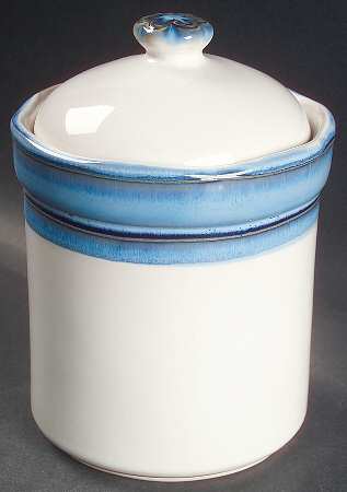 Waves Blue Medium Canister & Lid