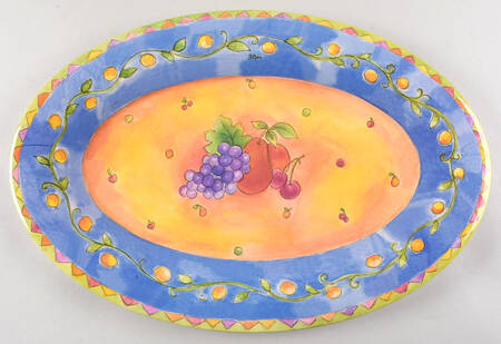 Sangria 18" Melamine Oval Platter
