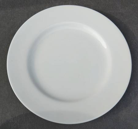 Regimental White Dinner Plate